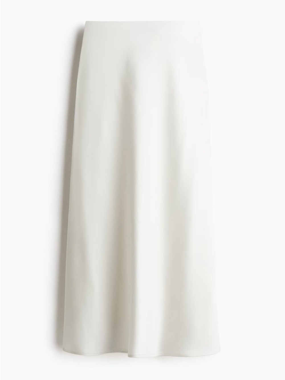 H&M Satin Midi Skirt